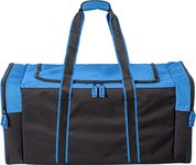 Jetstream Heavy Duty Multi Pocket Large Sports Gym Equipment 3-Pocket Travel Duffel Bag (Blue, 32-Inch)