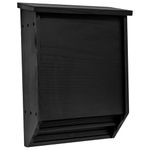 Woodside Wooden 2 Chamber Bat House – Weather-Resistant Timber Roosting & Nesting Box for 75 Bats, Easy Mount with Fixings, Grooved Interior, Black