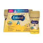 Enfamil A+, Baby Formula, Ready to Feed Bottles, DHA (a type of Omega-3 fat) to help support brain development, Age 0-12 months, 237ml x 6 count