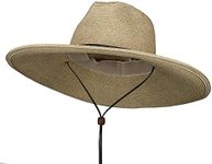 UPF 50+ Crushed Crown Braid Hat (L(59CM), Wheat)