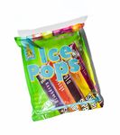 Skippi Icepops Fruit Flavored Ice Pops, Ice Bars, Fruit Bars - Bag of 36pcs (Lemon, Mango, Orange, Raspberry, Bubblegum, Cola)