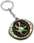 Techpro Dr Strange Revolving Green Stone Eye Design Key Chain and Key Ring