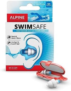 Alpine SwimSafe Ohrstöpsel - Wasserdichte Ohrstöpsel zum Schwimmen, Halten Wasser Fern - Bequemes hypoallergenes Material - Wiederverwendbar
