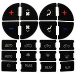 SecosAutoparts AC Panel Decals & Radio Button Repair Decal Set AC Controls AC Dash Button Sticker Repair Kit Compatible with GM Compatible with Chevy Silverado Compatible with Buick Dash Accent