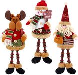 3 Pieces Christmas Sitting Santa Cl