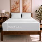 Mellanni King Sheet Set - 6-Piece Iconic Collection Bedding, (Including 4 Pillowcases), 21-Inch Extra Deep Pocket, Easy Care, Ultra Soft, Cooling Sheets, Brushed Microfiber - White