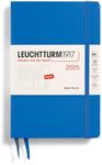 LEUCHTTURM1917 - Week Planner, Hardcover, Paperback (B6+) 2025, Sky, English