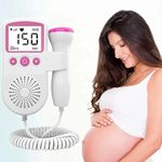 QIWA Portable Handheld Fetal Doppler Baby Heart Rate Detection Monitoring Machine with in-Built Speaker