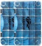 LARIPOP 3700 Tackle Box, Plastic Tackle Trays, Transparent Fishing Tackle Box Organizer with Removable Dividers,2 Packs Lure Boxes Terminal Tackle Storage,Lure Box and Parts Storage