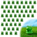 50Pcs Mini Resin Frogs Miniature Tiny Frogs Figurines Garden Decor Cute Small Garden Frog Ornaments for Home Decorations