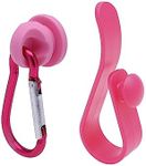 Vagocom Hook Set Charms Accessories for Bogg Bags and Simply Southern Tote - Insert Hook Holder with Small Key Chain Clip for Beach Tote(Pink)