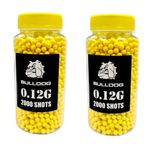 SDMAX 0.12g BB Pellets, Biodegradable Airsoft Bullets, High-Grade Yellow Plastic Pellets for BB Gun (Pack of 2, 2000 Bullets each)