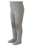 Sterntaler Tights for Babies and Toddlers, Slipper Sole, Age: 1-2 years, Size: 86, Silver/Grey