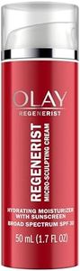 Face Moisturizer by Olay Regenerist Microsculpting Cream With SPF 30 Sunscreen and Vitamin E for Advanced Anti-Aging, 50ml