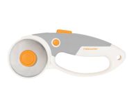 Fiskars Titanium Rotary Cutter, Ø 60 mm, For Right- and Left-handed Users, Orange/White/Grey, 1004753