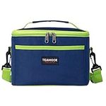 TEAMOOK 5L Insulated Lunch Bag Water-Resistant Leakproof Soft Cooler Bag for Adults and Kids,6 Can,Blue