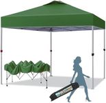 MFSTUDIO 10x10 Pop Up Canopy Tent, Gazebo Shelter Sun Shade Canopies Waterproof Patio Portable Popup Screened Tents for Beach,Parties,Camping,Green