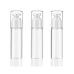 Qeuly 3 Pack Airless Pump Bottles 0
