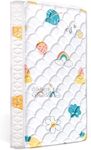 Premium Foam Crib Mattress 52"x27.6"x5", Hypoallergenic, Soft Microfiber Fabric, Moisture Absorbent and Breathable