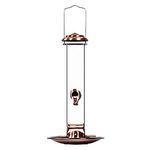 Woodlink NACOP Audubon Wild Bird Feeder Copper Tube with Tray 16-inch