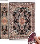 iLAND Miniature Dollhouse Accessories Victorian of Woven Dollhouse Rug 9.4” x 5.7” 9.2" x 1.8" for Dollhouse Furniture on 1/12 Scale and Dolls 3” - 12” (2pcs Time)