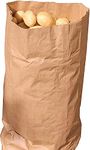 Recyclable Brown Paper Potato Sack 850mm x 330mm Holds Up To 25KG Packs Of 5,10, 20 Available (Pack Of 5)