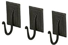 Wrought Iron Coat Rack Hooks | 3 Bl