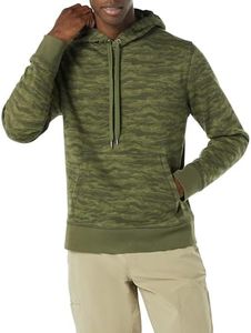 Amazon Essentials Men's Pullover Sweatshirt Hoodie, Big & Tall Options Available, Green Abstract Camo, X-Large