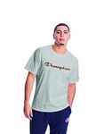 Champion Men's Classic Tee T-Shirt, Oxford Gray-Multi Flag Script, XXL