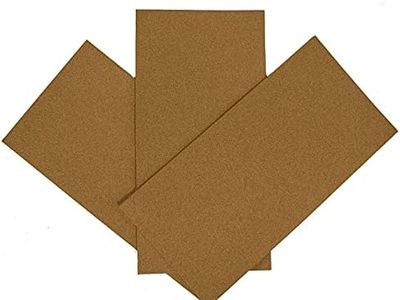 Láminas de corcho para pared autoadhesivo 300x600x5mm (3 unidades) Planchas de corcho aislantes y decorativas para pared, suelo, bricolaje y manualidades