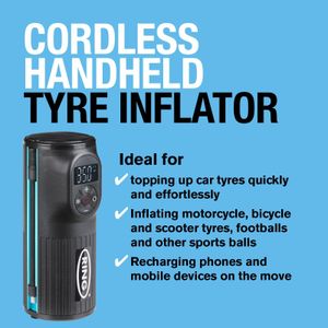 Ring TyreInflate Go 2 Cordless Tyre Inflator – Portable Air Pump