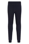 Mountain Warehouse Essential Youth Leggings - Breathable Kids Leggings, Quick Wicking, Heat Retention - Fleece Lined, Extra Comfort - Great As A Base Layer Navy S-M