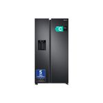 Samsung Series 8 American Style Fridge Freezer, Features SpaceMax and Twin Cooling Plus Technology, Ice Dispenser, Black, Model: RS68A884CB1