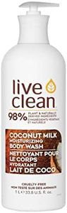 Live Clean Body Wash, Coconut Milk Body Wash, 1 L bottle