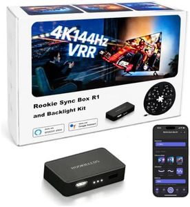 ROOKIELEDS HDMI 2.1 Sync Box R1, Up to 48Gbps, RGBCW-IC for 66-85 Inch TVs