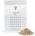 MOOWY Iron+ Moss Killer & Greening Lawn Feed 250 m² - Made in UK - Visibly Greener Grass and Dead Moss in 3 Days - Ideal Scarifying Preparation - Works Well in Cool Weather