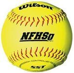 Wilson A9011BSST NFHS Fastpitch Softball Recreational Ball, Leather, 12-Inch