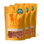 PACK'N PRIDE Dog Treats with Carrots, 3 Pack*320g Rawhide Free Dog Chews, Low in Fat and Hign in Protein, Pure Natural Ingredients