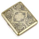 CaLeQi Cigarette Case Holds 20,Flower Golden