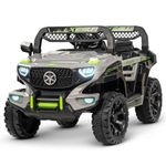 Baybee Panther Battery Operated Jeep for Kids, Ride on Baby Car with Music & Light | Kids Jeep Rechargeable Battery Car | Electric Jeep Car for Kids to Drive 2 to 6 Years Boy Girl (Grey)