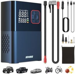 Kohree Tire Inflator Portable Air Compressor 4X Faster Dual Cylinder