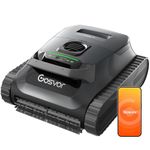 (2026 New) Gosvor Pool Vacuum Robot LiteVac G1, Wall & Waterline & Platform, 15.2 lbs Ultra-Lightweight, Up to 200-Min Runtime, Double Filtration, Smart Navigation & App, for Pools up to 2153 sq.ft