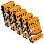 Continental Race 28 700 x 20-25c Inner Tubes - Long Presta 80mm Long Valve (Pack of 5),Black