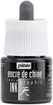 Pébéo - Graphic India Ink 45 ML - Black India Ink Pebeo - Liquid Ink at Service to Your Creativity - India Ink 45 ml