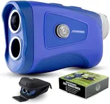 Stripebird - Pro Tour Golf Rangefinder with Slope (Blue) - Range Finder Golf with Ultra-Strength Magnet - Laser Rangefinder w/Slope Technology & Flag Pole Lock Vibration - Golf Range Finder