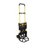 Stanley SXWT-FT585-SP 2-in-1 Steel Folding Truck, Handtruck(70kg Capacity) & Platform Truck(137kg Capacity), Weight: 7.4kg, Folded Dimn: 38.9x11.7x64.3 cm, Handtruck Dimn: 45x41.6x110 cm