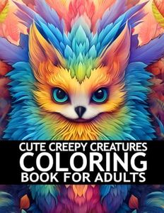 Cute Creepy Creatures Coloring Book For Adults: Mindfulness Zen Coloring Book For Adults, Teens and Kids With Stress Relieving Designs, Fantasy ... Relaxation, Meditation for men and women