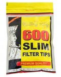 1200 (2 x 600) Rolling King Slim Cigarette Filter Tips Resealable Bag Bulk Buy + Free Pack Rizla Green Vintage Ltd Edition Papers