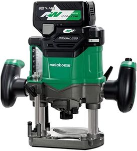 Metabo HPT 36V MultiVolt™ Cordless Plunge Router Kit | Includes 1/2-Inch and 1/4-Inch Collets | Variable Speed | Optional AC Adapter | M3612DA