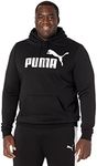 PUMA Men's Essentials Big Logo Fleece Hoodie Bt, Cotton Black, Large Big Tall